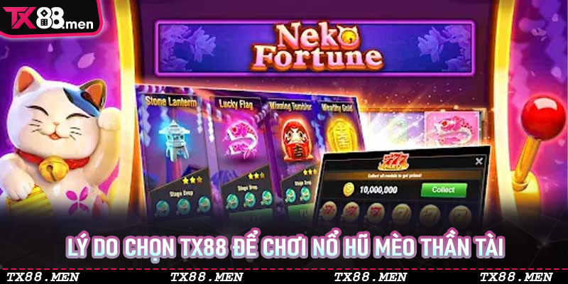 Lý do chọn TX88 để chơi Nổ Hũ Mèo Thần Tài